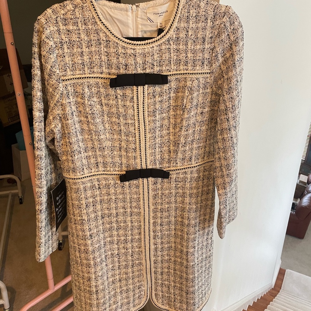 Tuckernuck Tweed Dress with Black Accents
